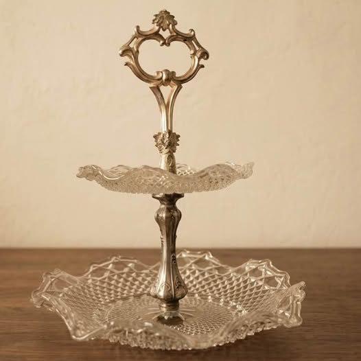 Glass Serving Stand, gallery view