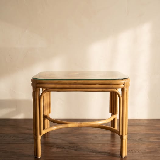 Rattan Side Table, gallery view